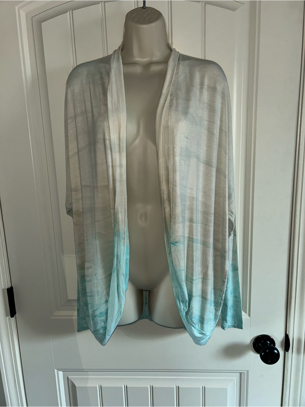 NEW Hard Tail Ivory Open-Front Ombre Cardigan Sz XS
